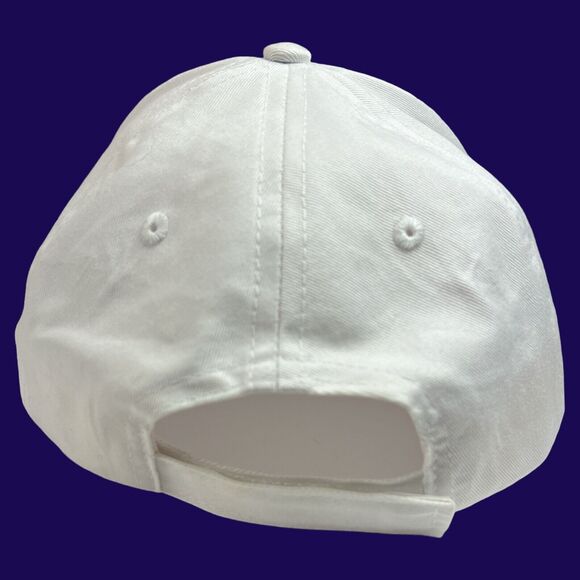 Y2K Big Red Smokin' Blues BBQ Festival White Red Blue Baseball Cap Hat OS Unisex - Picture 7 of 8